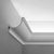 C902-Luxxus Plain Polyurethane Crown Molding for Indirect Lighting. Face: 5-1/2" Length: 78-3/4"