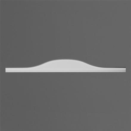 D102-Luxxus Classic Polyurethane Double Door Header, Primed White. Width: 82-7/8"