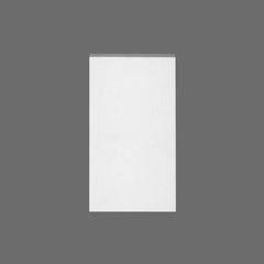 D320-Luxxus Classic Polyurethane Doorway Plinth Block, Primed White. Width: 5-5/16" Height: 9-13/16"