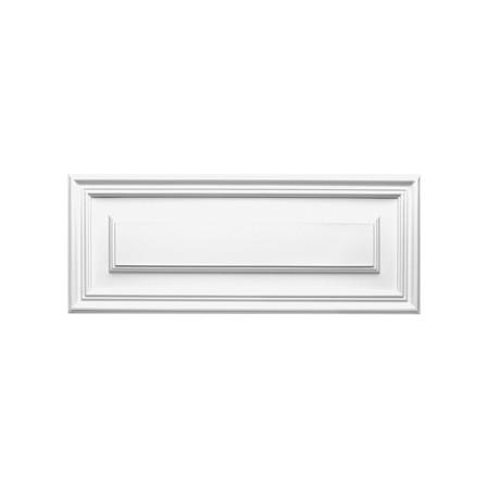 D504-Luxxus Classic Duropolymer Door Panel, Primed White. Width: 21-5/8" Height: 8-11/16"