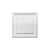 D506-Luxxus Classic Duropolymer Door Panel, Primed White. Width: 16-15/16" Height: 16-15/16"
