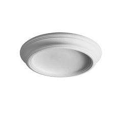 F10-Luxxus Classic Polyurethane Surface Mount Dome, Primed White. Diameter: 35-1/4"