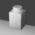 K1132-Luxxus Classic Polyurethane Whole Column Base, Primed White. Width: 13-3/4" Height: 22-7/16"