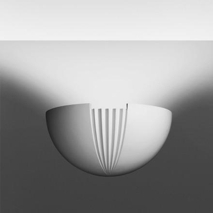 L-509-Luxxus Classic Duropolymer Wall Light Fixture Sconce, Primed White. Length: 11-7/16" Height: 6-11/16"