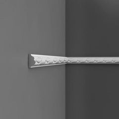 P1020-Luxxus Decorative Polyurethane Panel Molding, Primed White. Length: 78-3/4" Height: 1-15/16"