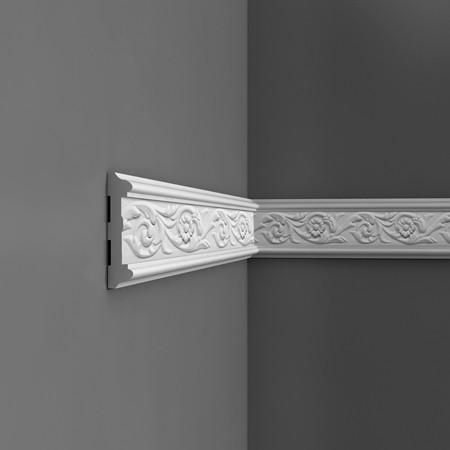 P7020-Luxxus Decorative Polyurethane Panel Molding, Primed White. Length: 78-3/4"Height: 4-5/16"