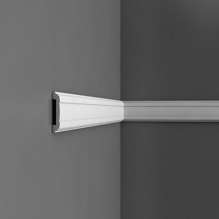 PX102 - Axxent Plain Duropolymer Panel Molding, Primed White. Length: 78-3/4" Height: 3-1/8"