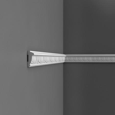 PX114 - Axxent Decorative Duropolymer Panel Molding, Primed White. Length: 78-3/4" Height: 2-3/8"