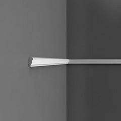 PX117 - Axxent Plain Duropolymer Panel Molding, Primed White. Length: 78-3/4" Height: 1-3/8"