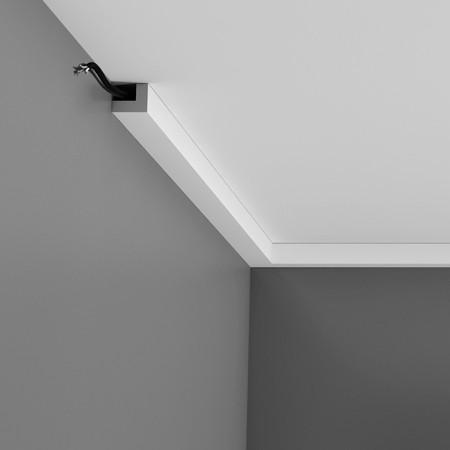 PX164 - Axxent Plain Duropolymer Panel Molding, Primed White. Length: 78-3/4" Height:  1-3/16"