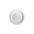 R-08-Luxxus Plain Polyurethane Ceiling Medallion, Primed White. Diameter: 14-15/16"