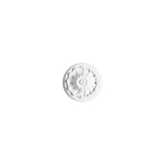 R-10-Luxxus Decorative Polyurethane Ceiling Medallion, Primed White. Diameter: 5-7/8"