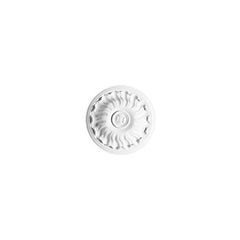 R-11-Luxxus Decorative Polyurethane Ceiling Medallion, Primed White. Diameter: 7-1/2"