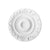 R-17-Luxxus Decorative Polyurethane Ceiling Medallion, Primed White. Diameter: 8-1/2"