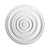 R-40-Luxxus Plain Polyurethane Ceiling Medallion, Primed White. Diameter: 29-5/16"