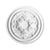 R-52-Luxxus Decorative Polyurethane Ceiling Medallion, Primed White. Diameter: 27-3/8"