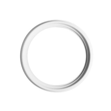 R-66-Luxxus Plain Polyurethane Ceiling Medallion Ring, Primed White. Diameter: 21-7/16"