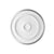 R-76-Luxxus Plain Polyurethane Ceiling Medallion, Primed White. Diameter: 24-7/16"