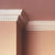 C211-Luxxus Decorative Polyurethane Crown Molding, Primed White. Face: 6-1/4" Length: 78-3/4"