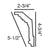 C304-Luxxus Decorative Polyurethane Crown Molding, Primed White. Face: 5-1/2" Length: 78-3/4"