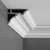 C305-Luxxus Plain Polyurethane Crown Molding, Primed White. Face: 2-3/16" Length: 78-3/4"
