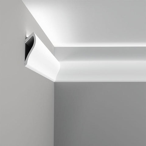 C371-Luxxus Plain Polyurethane Molding for Indirect Lighting. Length: 78-3/4"