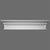 D120-Luxxus Classic Polyurethane Door Pediment, Primed White. Width: 48-13/16" Height: 9-13/16"