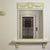 D161-Luxxus Classic Polyurethane Door Pediment, Primed White. Width: 36-1/4" Height:8-7/16"