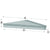 D161-Luxxus Classic Polyurethane Door Pediment, Primed White. Width: 36-1/4" Height:8-7/16"