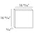 D506-Luxxus Classic Duropolymer Door Panel, Primed White. Width: 16-15/16" Height: 16-15/16"
