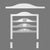 D62-Luxxus Classic Polyurethane Decorative Door Entry Piece, Primed White. Width: 6-1/8" Height: 4-1/2"