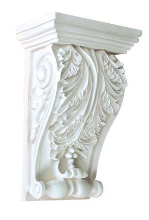 8-1/4"H X 5-3/16"W X3-1/4"Proj - Wilcox Short Decorative Corbels