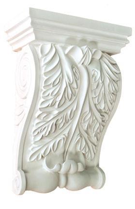 11"H X 7-13/16"W X 3-3/4"Proj - Westchester Medium Acanthus Leaf Corbels