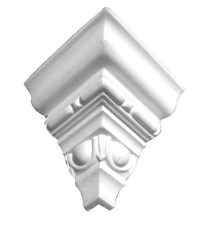 3-3/4"H 3-3/8"Proj x 94-1/2"L W/1-1/2" - Newyork moulding matched outside corner