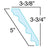 3-3/4"H 3-3/8"Proj x 94-1/2"L W/1-1/2" - Newyork moulding