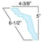 5"H X 4-3/8" Projection 96"L - Wichita crown moulding