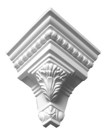 6"Repeat 5-1/4"H X 5-3/8"Proj X94-1/2"L - Corbel Crown Moulding matched outside corner