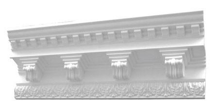 11-15/16"H X11-1/8"Proj X 96"L - Chester corbel attached crown moulding