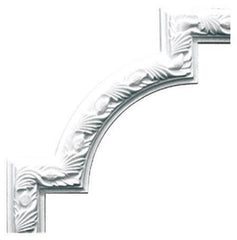 12-3/4" X 12-3/4" X 7/8" - Newton Panel Moulding M shape decorative corner