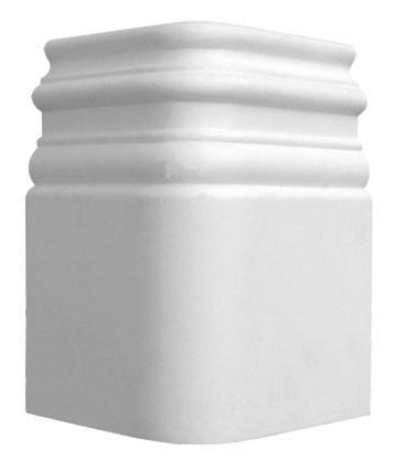 7-3/8"H X 1"Proj X 4-3/4" - Norton Base Moulding Matched Outside Corner