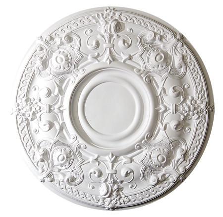 28-1/8" Diameter X 1-7/8" Projection - Rooks Flowered Decorative Medallion