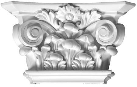 6-1/8"H X 10-1/2"W X 3" Proj - Yakima Polyurethane Pilaster Capital