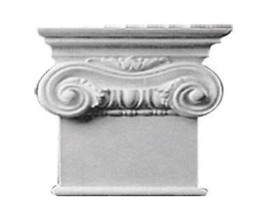 8-5/8"H X 7-7/8"W X 2-3/8"Proj - Erie Decorative Capital - Left
