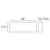DX121 - Axxent Classic Duropolymer Door Casing, Primed White. Width: 96" Height: 3-3/4"