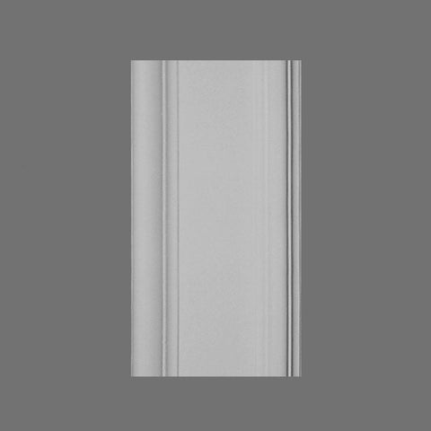 DX121 - Axxent Classic Duropolymer Door Casing, Primed White. Width: 96" Height: 3-3/4"