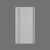 DX121 - Axxent Classic Duropolymer Door Casing, Primed White. Width: 96" Height: 3-3/4"
