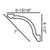 FC216-Flexible Decorative Polyurethane Crown Molding, Flexible, Primed White. Face: 7" Length: 78-3/4"