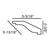 FC331-Flexible Plain Polyurethane Crown Molding, Flexible, Primed White. Face: 5-13/16" Length: 78-3/4"