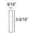 FP5020-Flexible Plain Polyurethane Panel Molding, Flexible, Primed White. Length: 78-3/4" Height: 3-9/16"