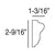 FP6020-Flexible Decorative Polyurethane Panel Molding, Flexible, Primed White. Length: 78-3/4" Height: 2-9/16"